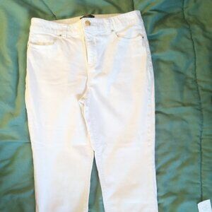 Chico's So Lifting jeans, white crop size 0.5 (=6)